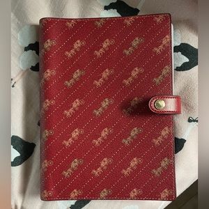 Notebook With Diagonal Horse And Carriage Print